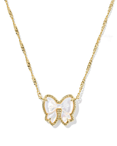The Haley Bow Short Pendant Necklace *FINAL SALE*