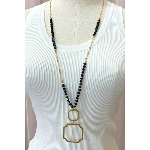 First Class Beaded Pendant Necklace