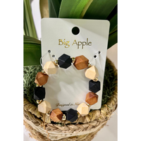 Wood and Bead Bracelet