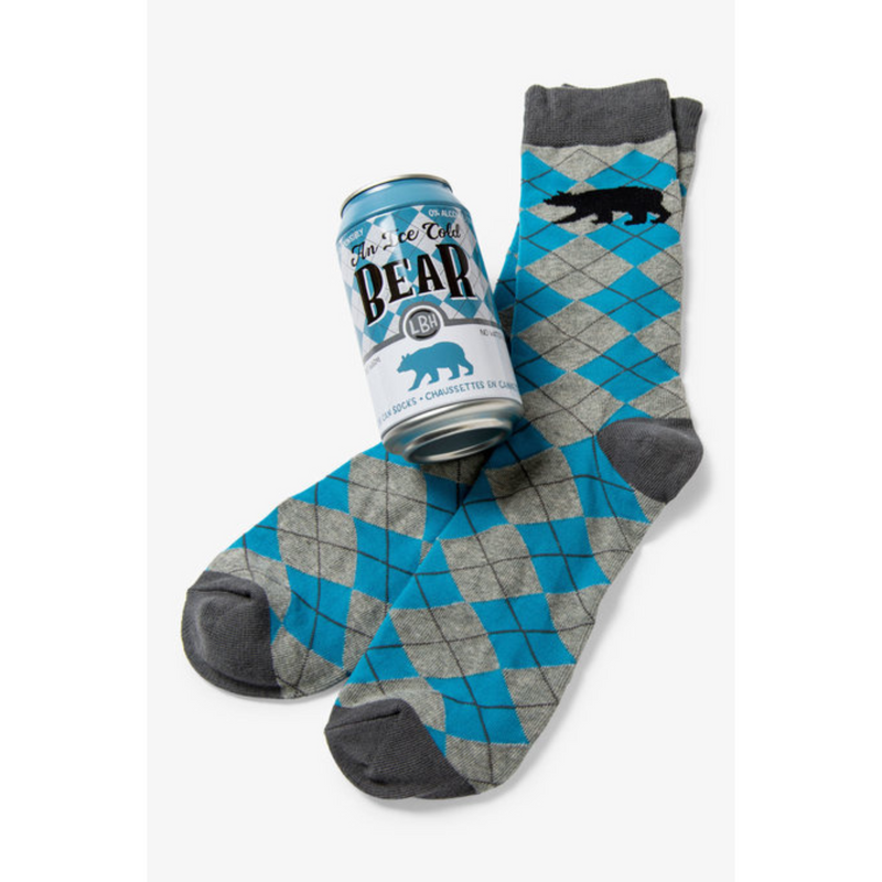 Little Blue House Beer Can Socks
