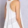 Sleeveless Lace Woven Top