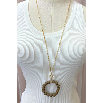 Go Anywhere Beaded Circle Necklace