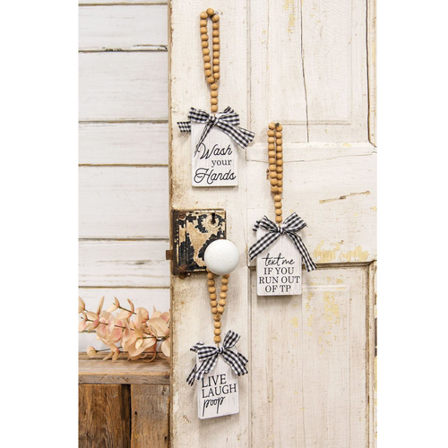 Live Love Laugh Poop Door Ornament