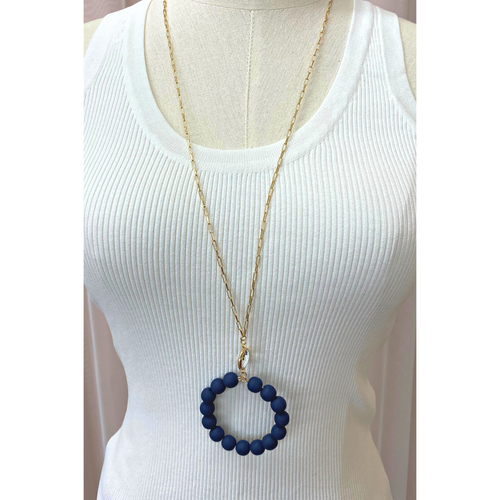Go Anywhere Beaded Circle Necklace