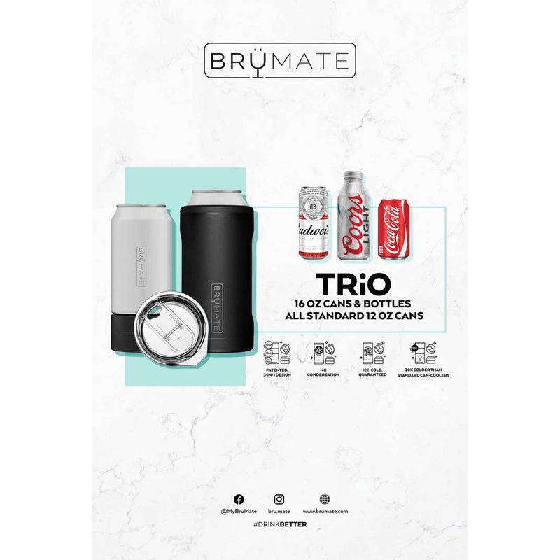 BRUMATE Hopsulator Trio 3-in-1 Royal Blue Insulated Can Cooler 16 oz