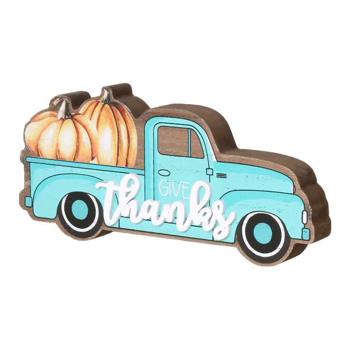 Give Thanks Teal Pumpkin Truck * Final Sale*