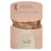 Stone Duo Wrap Bracelet/Necklace/Pin