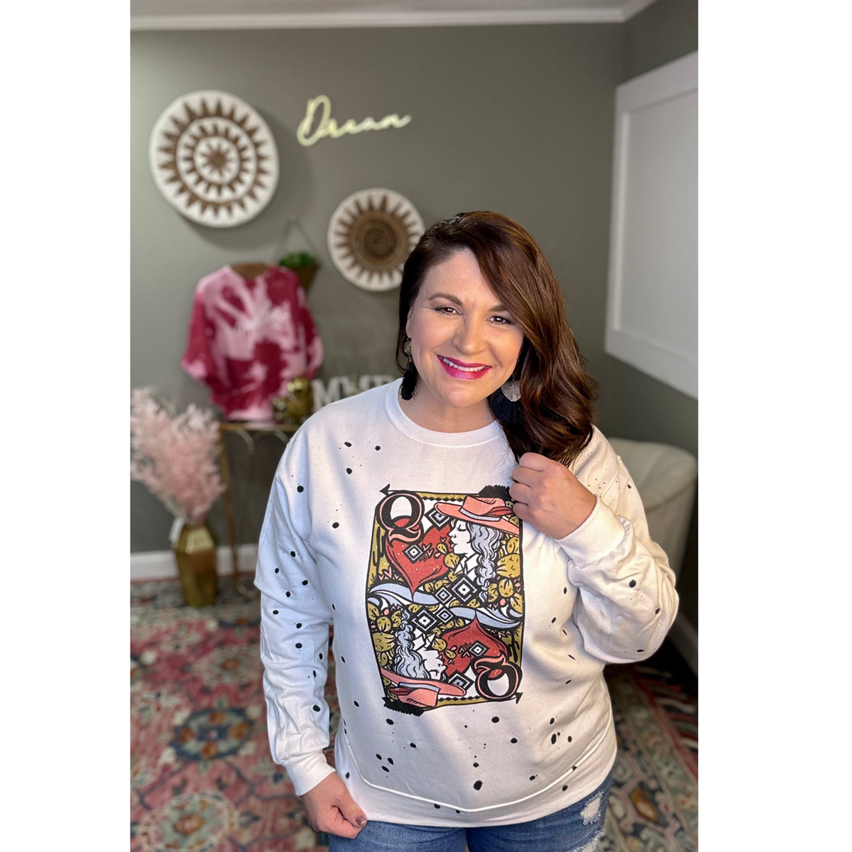 Queen Of Hearts Sweatshirt