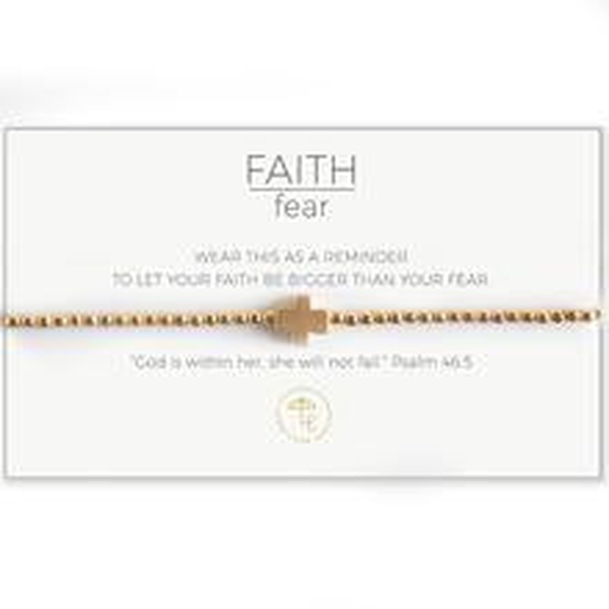 Faith over Fear in Gold/Gold