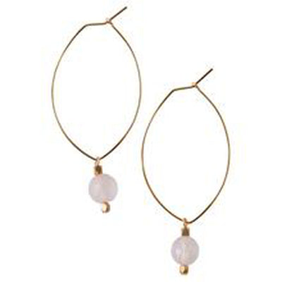 Lenny Earrings in Rose Quartz
