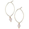 Lenny Earrings in Rose Quartz