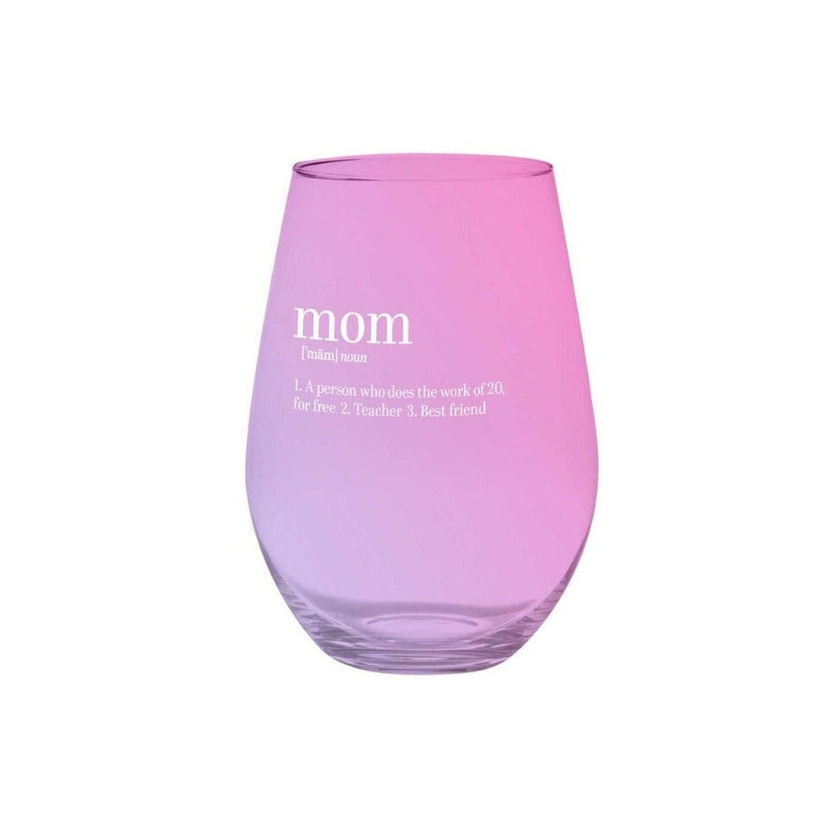 Slant Jumbo Stemless Wine Glass