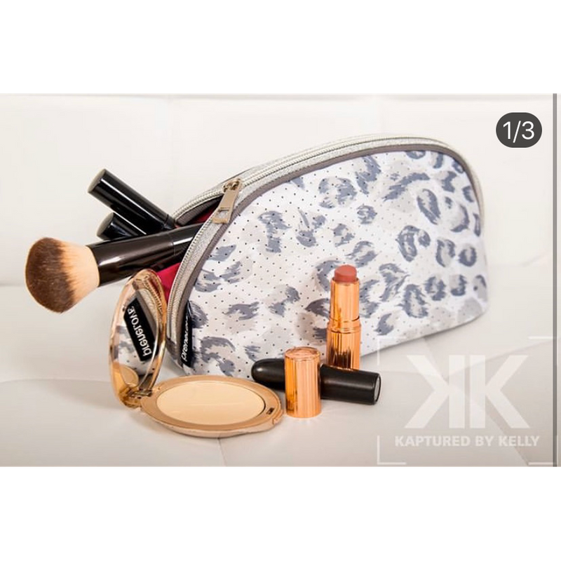Leopard Print Transparent Make-Up Bag