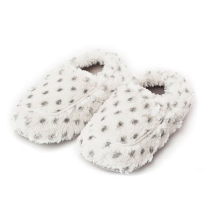 warmies slippers in snow leopard